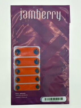 Jamberry Boise State Broncos Nail Wraps - Orange & Blue